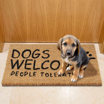 Rohožka z kokosového vlákna Dogs Welcome