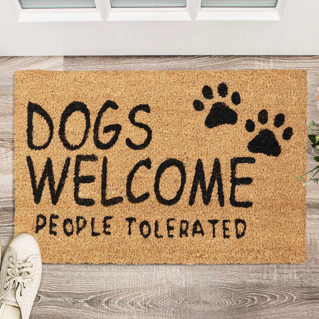 Fußmatte Kokosfaser Dogs Welcome