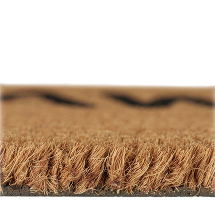 Doormat coconut fiber "Go away"