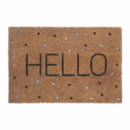 Paillasson en fibre de coco "Hello"