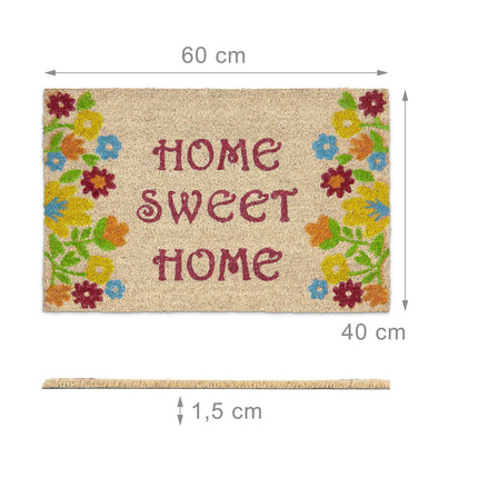 Fußmatte aus Kokosfaser "Home Sweet Home"