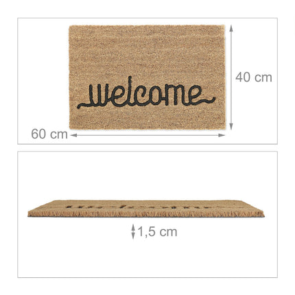 Rohožka z kokosového vlákna „Welcome“
