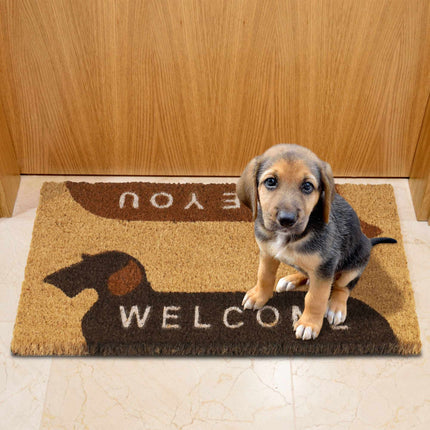 Rohožka z kokosového vlákna „Welcome/See You“