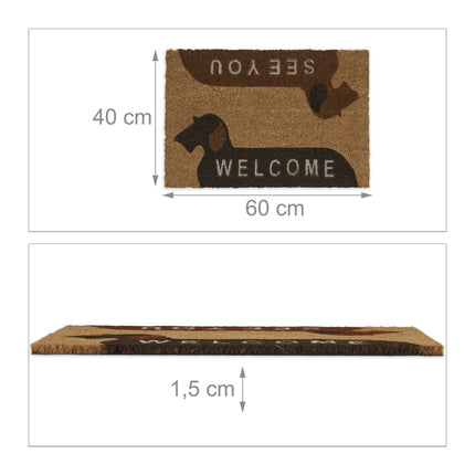 Rohožka z kokosového vlákna „Welcome/See You“