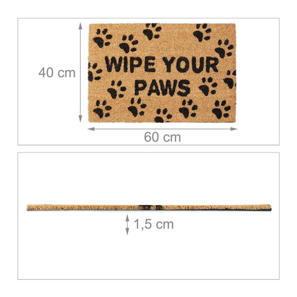 Door mat coconut fiber Wipe Your Paws