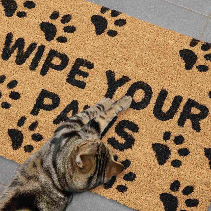 Door mat coconut fiber Wipe Your Paws