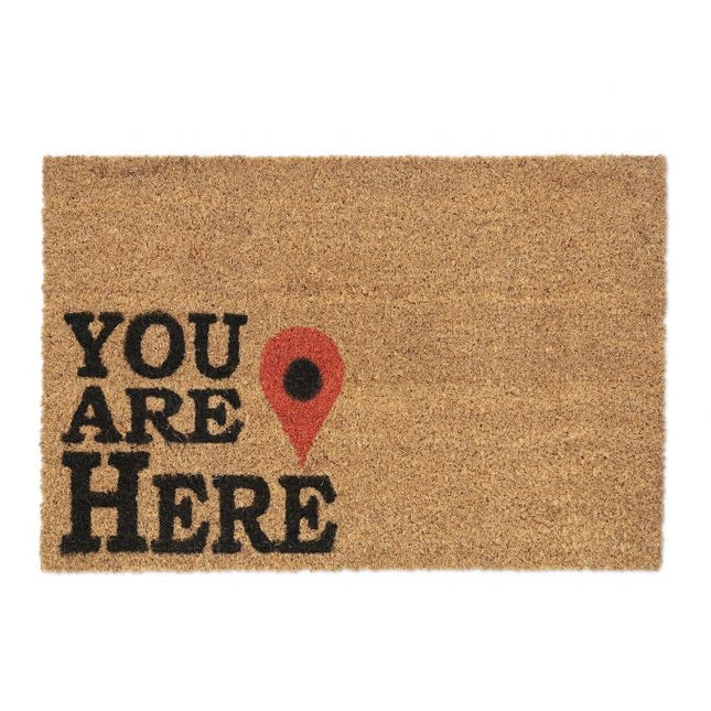 Rohožka z kokosového vlákna „You Are Here“