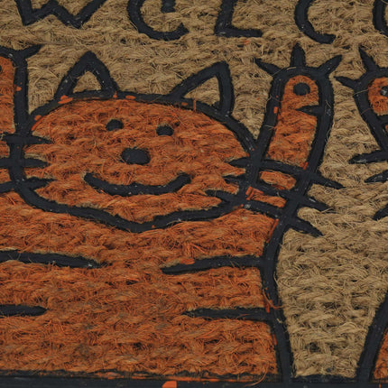 Paillasson en fibre de coco chats