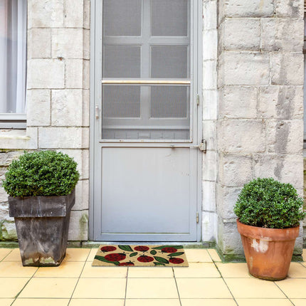 Door mat coconut fiber ladybugs