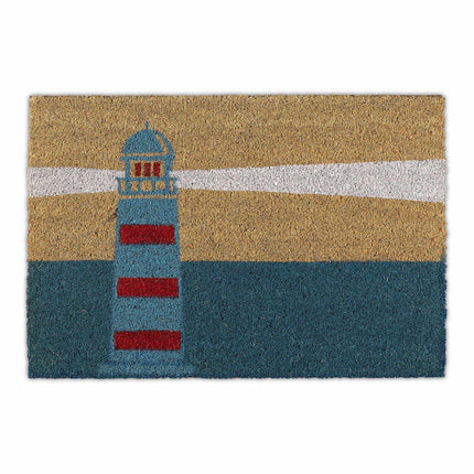 Door mat coconut fiber lighthouse