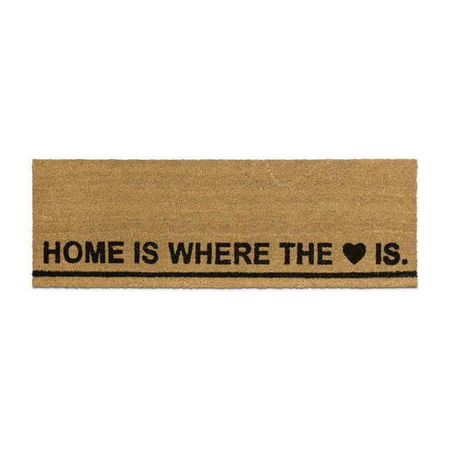 Fußmatte Kokosfaser lang "Home is ..."