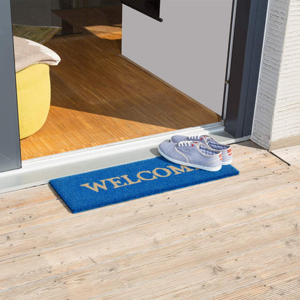 Door mat coconut fiber narrow "Welcome"