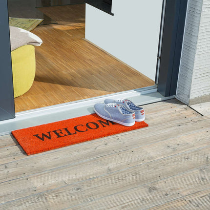Door mat coconut fiber narrow "Welcome"