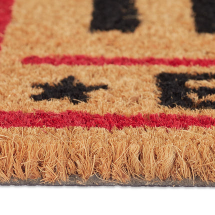 Door mat coconut fiber ticket
