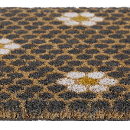 Doormat coconut fiber with honeycomb pattern