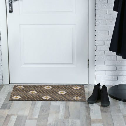 Doormat coconut fiber with honeycomb pattern