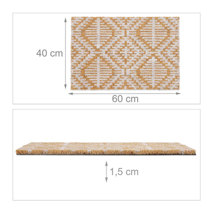 Paillasson en fibre de coco avec motif