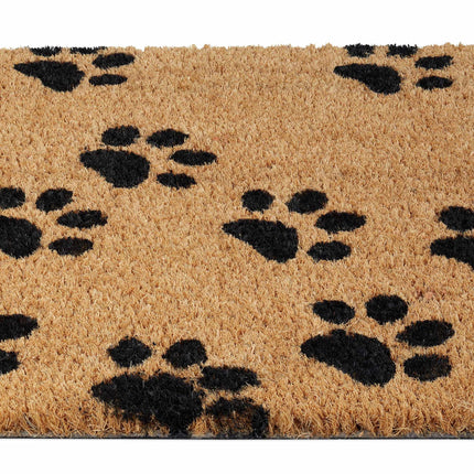 Doormat coconut fiber with paws