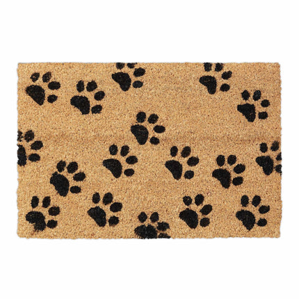 Doormat coconut fiber with paws