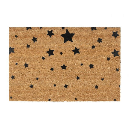 Door mat coconut fiber with star motif