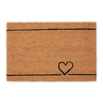 Door mat coconut heart