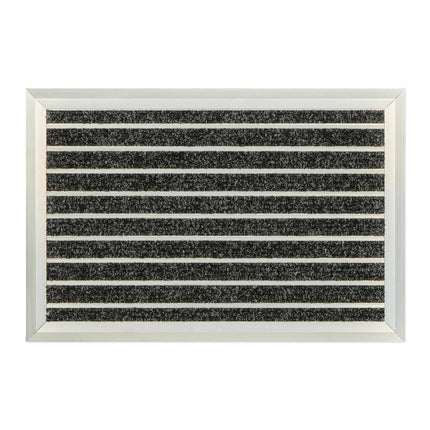 Fußmatte in Aluminium schwarz