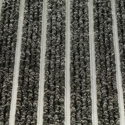 Fußmatte in Aluminium schwarz