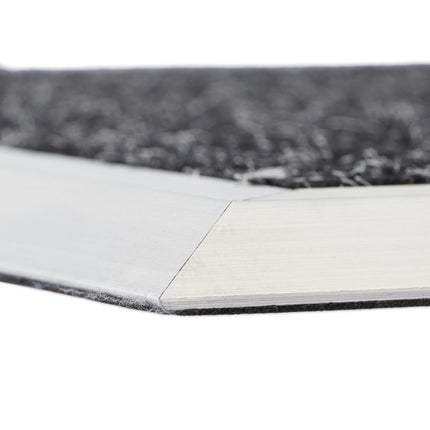 Fußmatte in Aluminium schwarz