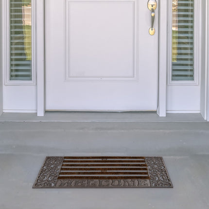 Door mat in cast iron
