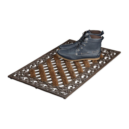Door mat in cast iron