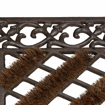 Door mat in cast iron