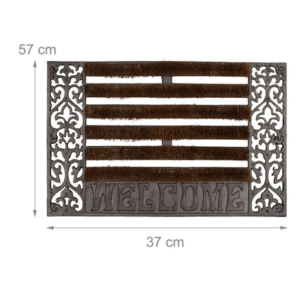 Door mat in cast iron