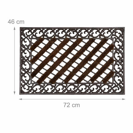Door mat in cast iron