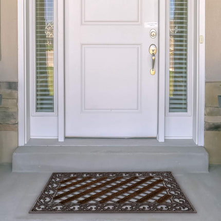 Door mat in cast iron