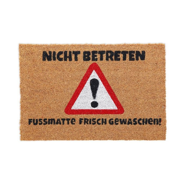 Fußmatte aus Kokosnuss „Betreten verboten.“