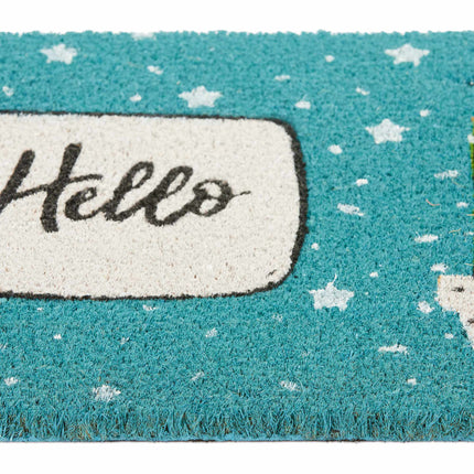 Door mat in coconut Hello