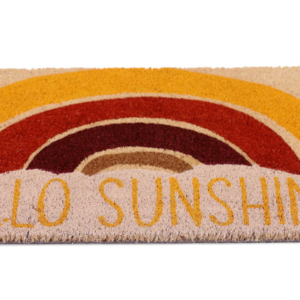 Fußmatte aus Kokosnuss "Hello Sunshine"