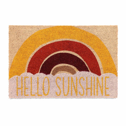 Fußmatte aus Kokosnuss "Hello Sunshine"