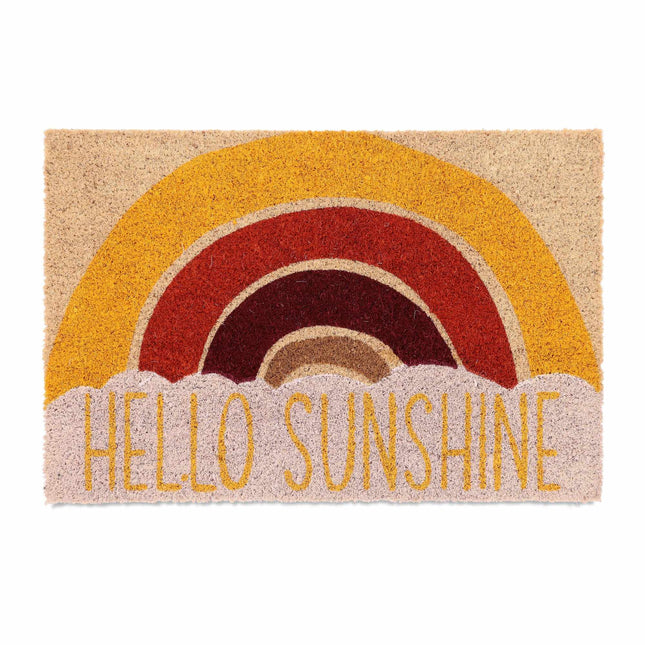 Fußmatte aus Kokosnuss "Hello Sunshine"