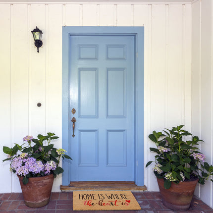 Door mat in coconut "Home