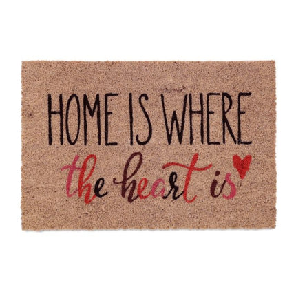 Door mat in coconut "Home