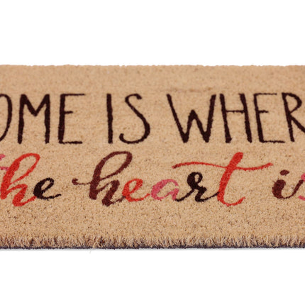 Door mat in coconut "Home