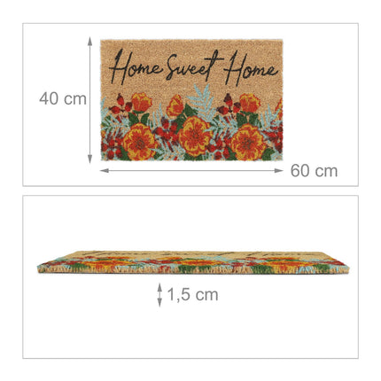 Fußmatte aus Kokosnuss „Home Sweet Home“