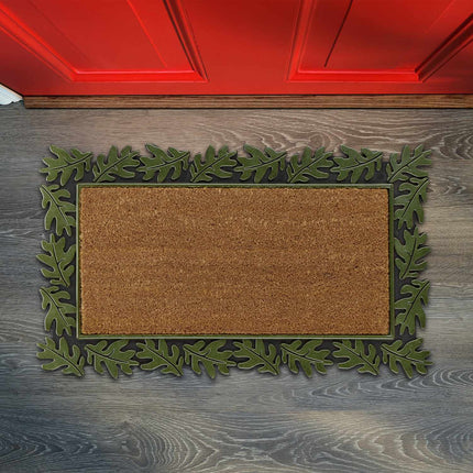 Door mat "leaf" rubber & coconut