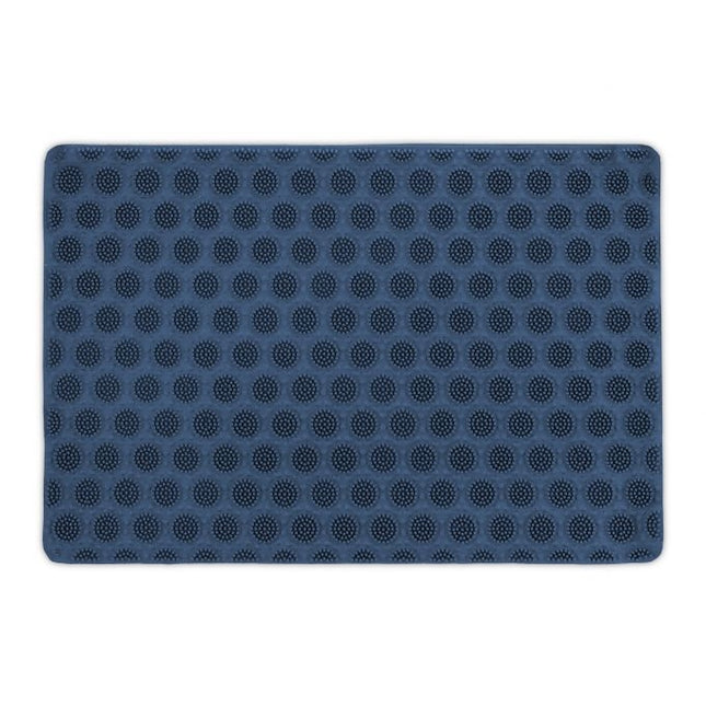 Fußmatte Gummi blau