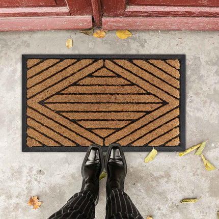 Rohožka guma & kokos pruhovaná