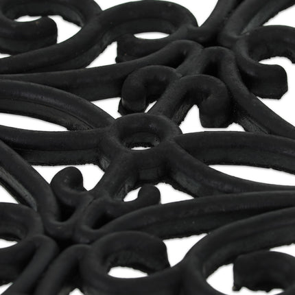 Door mat rubber ornament oval
