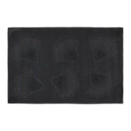 Door mat rubber with shells