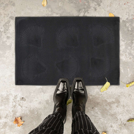 Door mat rubber with shells