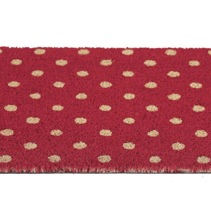 Door mat with coconut dotted